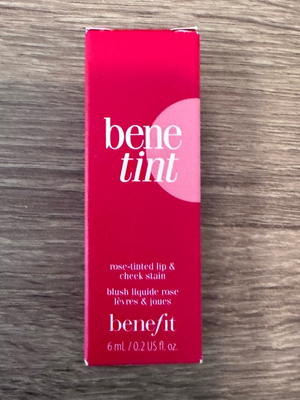 Benefit Benetint Rose Lip & Cheek Stain 6mL 0.2oz BNIB